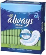 Always Maxi Size 2 Super Pads for Women Without Wings Unscented 42ct (12 Pack) - Image 3
