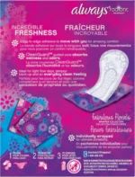 Always Radiant Daily Liners Light Absorbency, Regular Unscented, 48ct (24 Pack) - Image 5