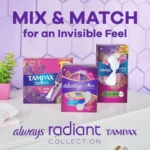 Always Radiant Daily Liners Light Absorbency, Regular Unscented, 48ct (24 Pack) - Image 4