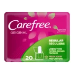 Carefree Original Regular To Go Pantiliners, Wrapped, Fresh Scent 20ct (2 Pack) - Image 2