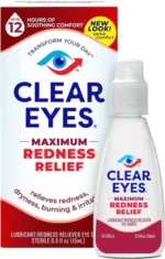 Clear Eyes Maximum Redness Eye Relief Lubricant Eye Drops 0.5 Floz (24 Pack) - Image 4