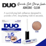 DUO Quick-Set Clear False Strip Lash Adhesive, Dries invisibly, 0.18oz - Image 5
