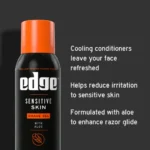 Edge Men's Sensitive Skin Formula Shave Gel Soothing Aloe Trial 2.75oz - Image 3