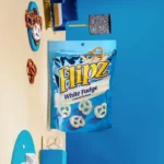 Flipz White Fudge Covered crunchy baked Pretzel, sweet and salty 5oz - Image 2