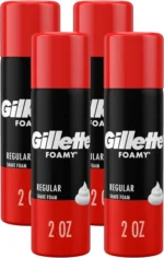 Gillette Foamy Mens Original Comfort Glide Shaving Foamy Cream 2.0oz (4 Pack)