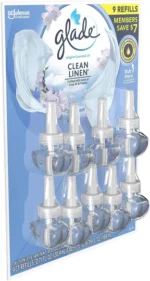 Glade PlugIns Scented Oil Refill, Clean Linen 6.39oz 9ct (3 Pack) - Image 3