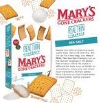 Mary's Gone Crackers Organic Sea Salt Real Thin Crackers, 5 oz (24 Pack) - Image 3