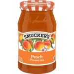 Smucker's Sweet and juicy peach flavor Preserves, 18 Ounce, Jar (5 Pack)