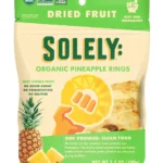Solely Usda Organic Pineapple Rings Dried Fruit, Non-GMO, 3.5oz (6 Pack)